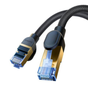 Baseus Braided Cat7 Ethernet RJ45 hálózati kábel 10Gbps, 1,5m fekete (B0013320B111-02)