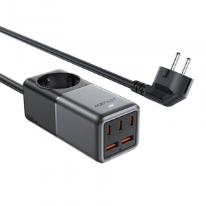 ACEFAST Z2 asztali hálózati töltő 3xUSB-C - 2x USB-A 75W fekete