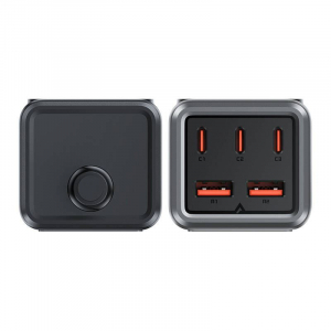 ACEFAST Z2 asztali hálózati töltő 3xUSB-C - 2x USB-A 75W fekete