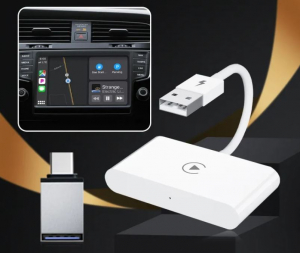 BlackBird Carplay adapter iOS-hez multimédiás fejegységgel fehér (BH1452)
