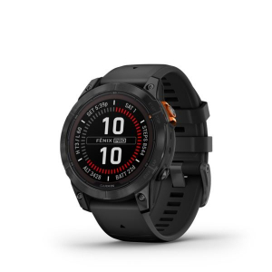 Garmin Fenix 7 Pro Solar okosóra szürke, fekete szilikon szíjjal (010-02777-01)