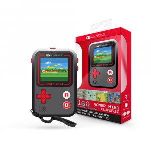 My Arcade DGUN-3925 Gamer Mini Classic 160in1 hordozhat&oacute; j&aacute;t&eacute;kkonzol fekete-piros