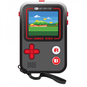 My Arcade DGUN-3925 Gamer Mini Classic 160in1 hordozhat&oacute; j&aacute;t&eacute;kkonzol fekete-piros