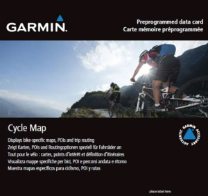 Garmin Cycle Map Europe microSD kerékpáros térkép (010-12347-01)