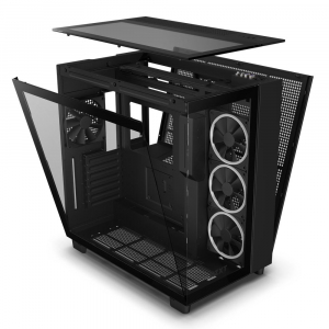 NZXT H9 Elite táp nélküli ablakos ház matt fekete (CM-H91EB-01)