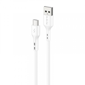 Foneng X36 USB-A - MicroUSB töltőkábel 1m fehér (6970462517603)