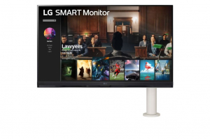 32" LG 32SQ780S-W 4K UHD Smart Monitor Ergo állvánnyal és webOS platformmal