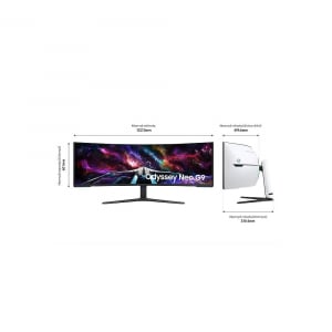 57" Samsung Odyssey Neo G9 G95NC ívelt LCD monitor (LS57CG952NUXEN)