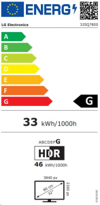 32" LG 32SQ780S-W 4K UHD Smart Monitor Ergo állvánnyal és webOS platformmal