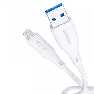 Ricomm USB-A - Lightning kábel 1.2m fehér (RLS004ALW)