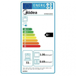 Midea M7NM13E0IX beépíthető elektromos sütő