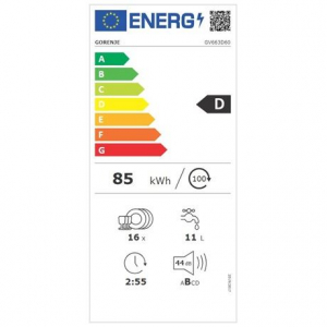 Gorenje GV663D60 beépíthető mosogatógép