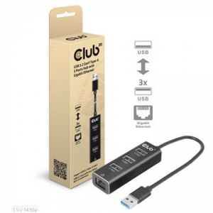 CLUB3D univerzális dokkoló állomás USB 3.2 Gen1 Type-A (CSV-1430A)