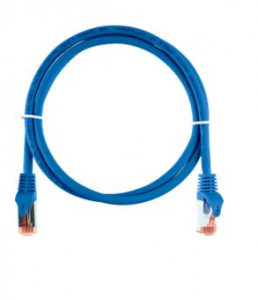 Nikomax Patch kábel S/FTP CAT6a LSOH, Essential Series, 3m, kék (NMC-PC4SA55B-ES-030-C-BL)