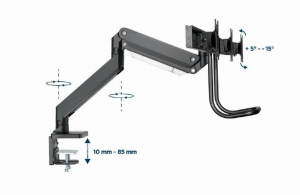 Gembird asztali monitor konzol 17"-27" (MA-DA3-03)