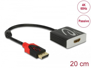 Delock DisplayPort 1.2 apa > HDMI anya adapter 4K, 60Hz (62719)