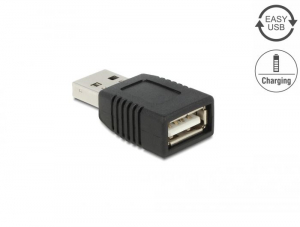 Delock EASY-USB 2.0-A apa - USB 2.0-A anya adapter, csak töltéshez (65965)