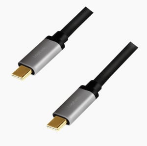 LogiLink USB-C - USB-C kábel 1,5m fekete (CUA0106)