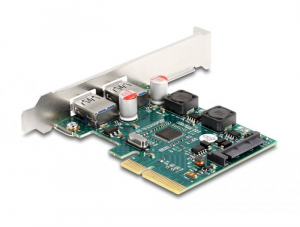 Delock  2 x külső USB 10Gbps PCI Express x4 kártya (90106)