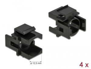 Delock Keystone fekete borító 12,5 mm-es lyukkal 4 db (86738)