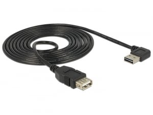 Delock EASY-USB A 2.0 ívelt - USB 2.0 A hosszabbító kábel 3m (83553)