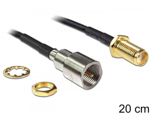Delock antenna k&aacute;bel SMA csatlakoz&oacute;doboz> FME dug&oacute; 20cm (88587)