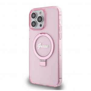 Guess Apple Iphone 15 Pro Max tok kitámasztóval pink GUHMP15XHRSGSP (129518)