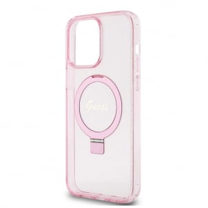 Guess Apple Iphone 15 Pro Max tok kitámasztóval pink GUHMP15XHRSGSP (129518)