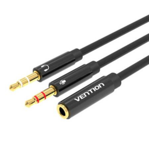 Vention audiokábel 3.5mm 0,3m fekete (BBTBY)