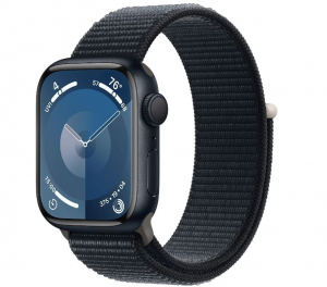 Apple Watch Series 9 GPS 41mm éjfekete alumíniumtok, éjfekete sportpánt (MR8Y3QC/A / MR8Y3QF/A / MR8Y3QH/A)