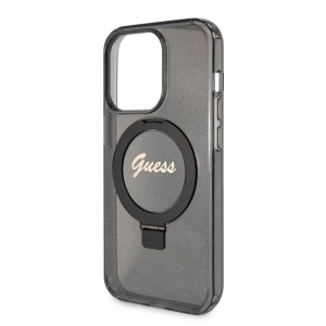 Guess Apple Iphone 15 Pro tok kitámasztóval fekete GUHMP15LHRSGSK (129473)