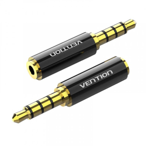 Vention audio adapter 3,5 mm jack apa - 2,5mm jack anya fekete (BFBB0)