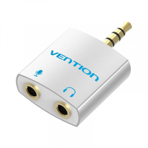 Vention audio adapter 3,5 mm jack apa - 2x3,5mm anya 0,25m ezüst (BDBW0)