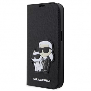 Karl Lagerfeld Apple iPhone 13 Pro Flip tok fekete KLBKP13LSANKCPK (127866)