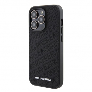 Karl Lagerfeld Apple iPhone 15 Pro tok fekete KLHCP15LPQKPMK (129445)