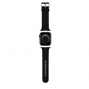 Karl Lagerfeld Apple Watch 42/44/45/49mm óraszíj fekete KLAWLSLKCNK (129514)