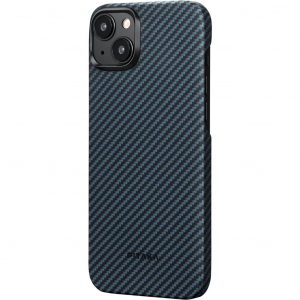 Pitaka MagEZ Case 4 Twill 1500D Apple iPhone 15 Plus MagSafe rögzítéssel fekete-kék (129442)
