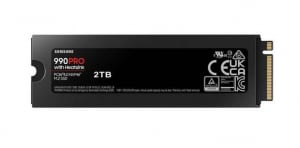 2TB Samsung 990 Pro M.2 PCIEx4 PCI Gen4.0 SSD meghajtó hűtőbordával (MZ-V9P2T0CW) 5 év garanciával