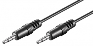 Goobay 3,5 mm jack – 3,5 mm jack dugókkal szerelt kábel 10 m (51661)