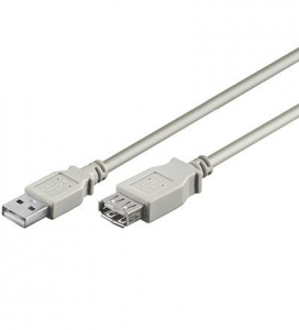 Goobay USB-A 2.0 hosszabbító kábel 1,8 m fehér (50960)