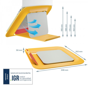 Leitz Ergo Cosy Laptop állvány melegsárga (64260019)