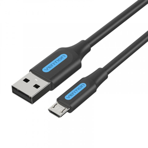 Vention USB 2.0 A - Micro-B kábel 3A 0,5m fekete (COLBD)