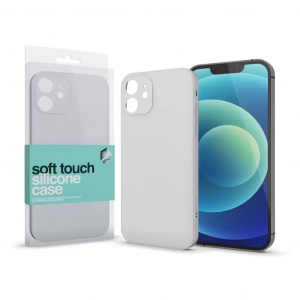 Xpro Apple iPhone 15 Plus készülékhez soft touch silicone case törtfehér (128885)