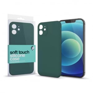 Xpro Apple iPhone 15 készülékhez soft touch silicone case sötét zöld (128906)