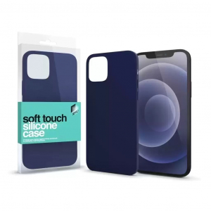 Xpro Apple iPhone 15 készülékhez soft touch silicone case sötét kék (128953)