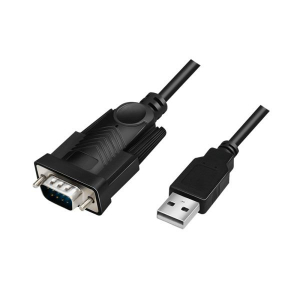 LogiLink USB 2.0 kábel USB-A/M-DB9/M fekete 1,5m (AU0048A)