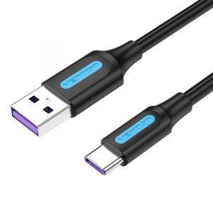 Vention USB 2.0 A - USB-C kábel 5A 2m fekete (CORBH)