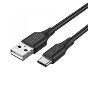 Vention USB 2.0 A - USB-C kábel 3A 3m fekete (CTHBI)