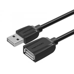 Vention USB 2.0 hosszabító kábel 5m fekete (VAS-A44-B500)