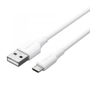 Vention USB 2.0 A - Micro-B kábel 2A 2m fehér (CTIWH)